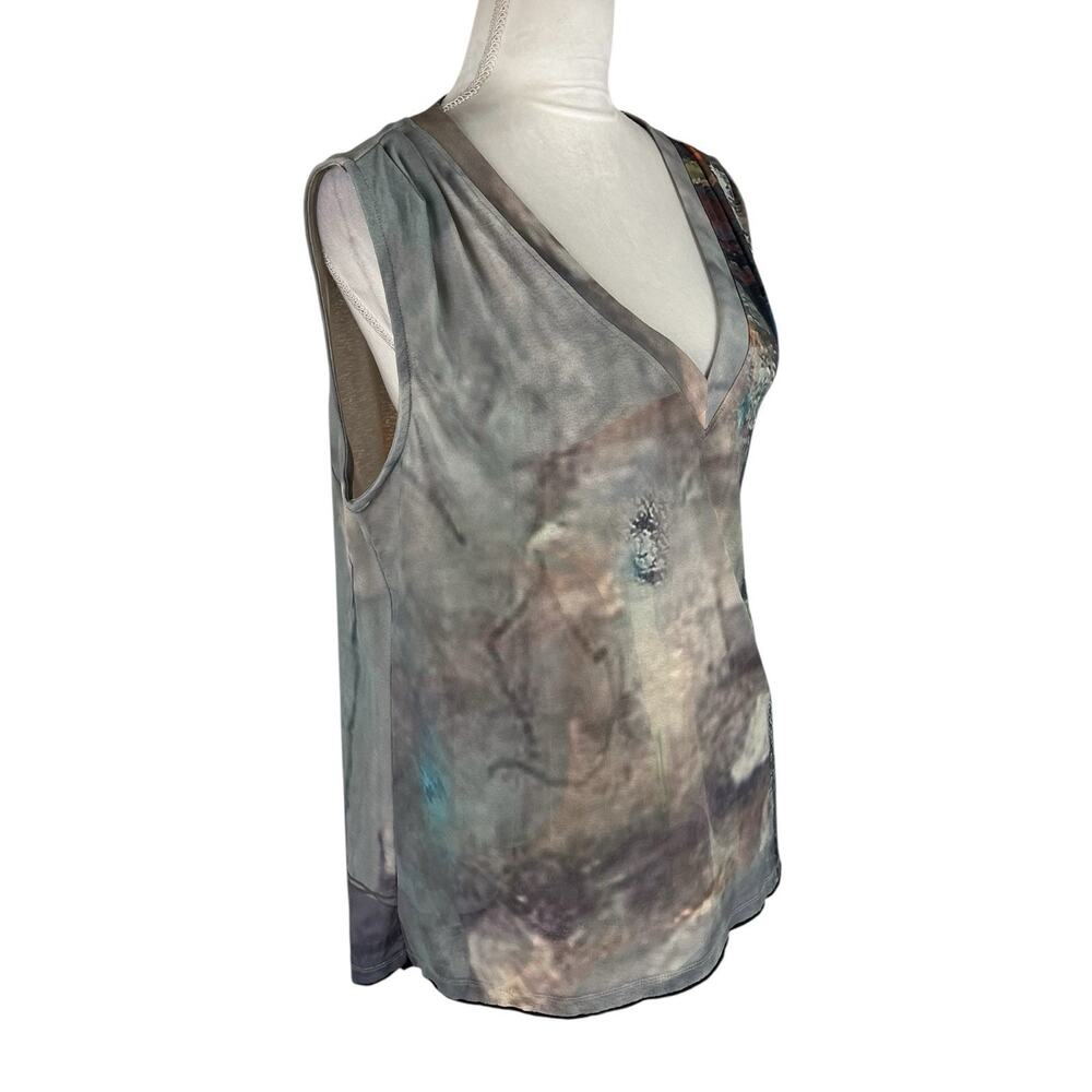 3 Potato Sleeveless Lagenlook Blouse Art to Wear Artsy Indie Boho Size L/XL NWT - Picture 2 of 8